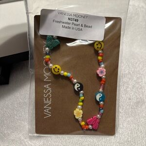 Vanessa Mooney Multicolor Beaded Choker with Charms